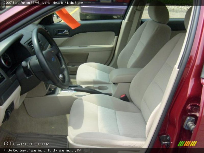 Merlot Metallic / Light Stone 2007 Ford Fusion SE V6