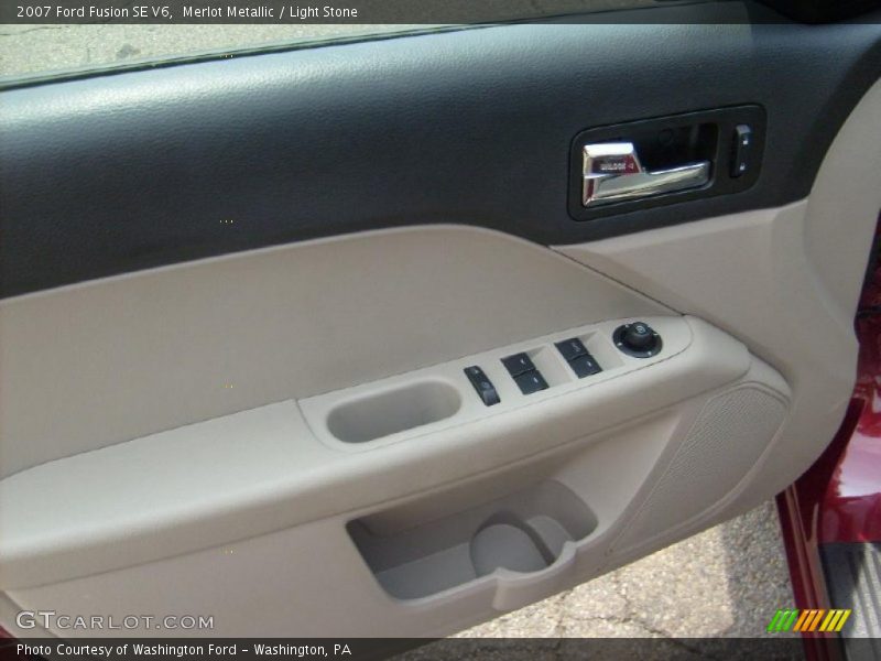 Merlot Metallic / Light Stone 2007 Ford Fusion SE V6