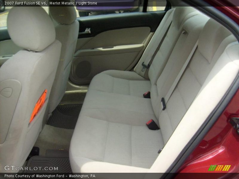Merlot Metallic / Light Stone 2007 Ford Fusion SE V6