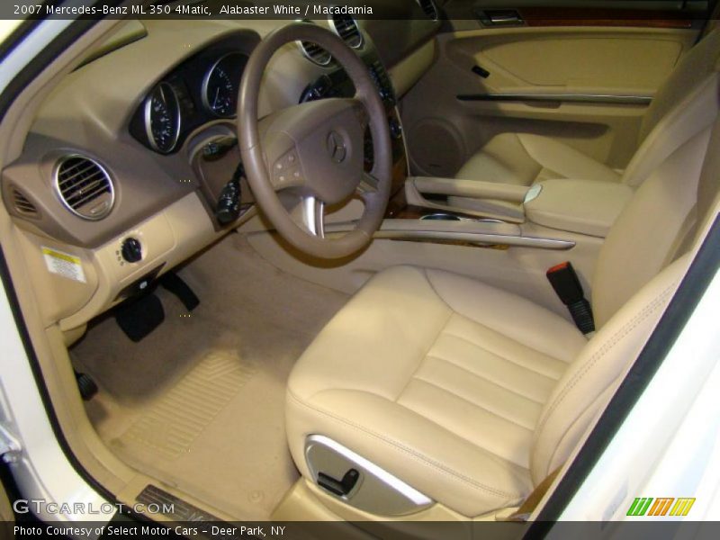 Alabaster White / Macadamia 2007 Mercedes-Benz ML 350 4Matic