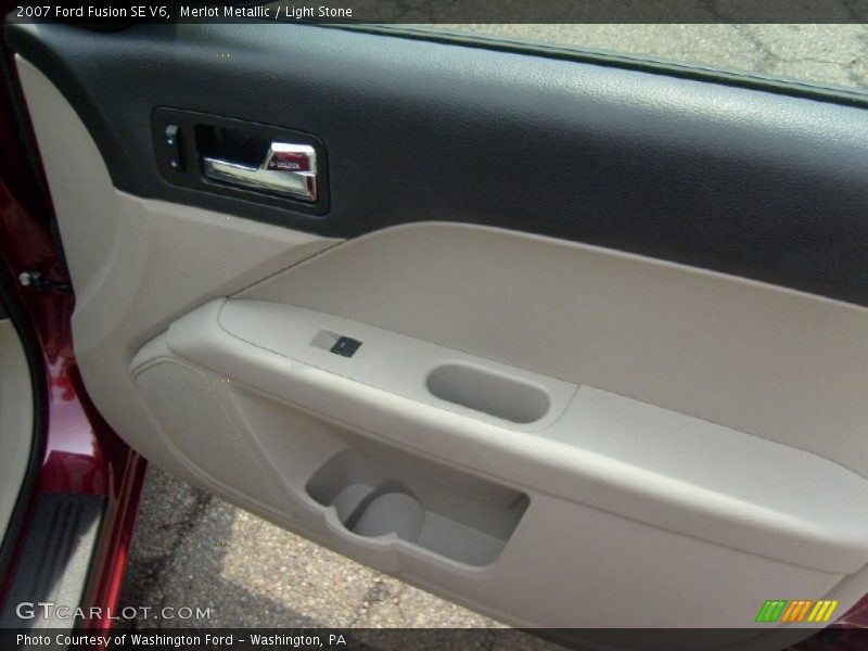 Merlot Metallic / Light Stone 2007 Ford Fusion SE V6