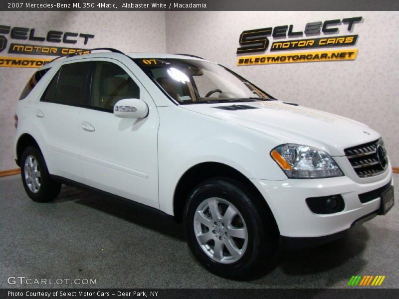 Alabaster White / Macadamia 2007 Mercedes-Benz ML 350 4Matic