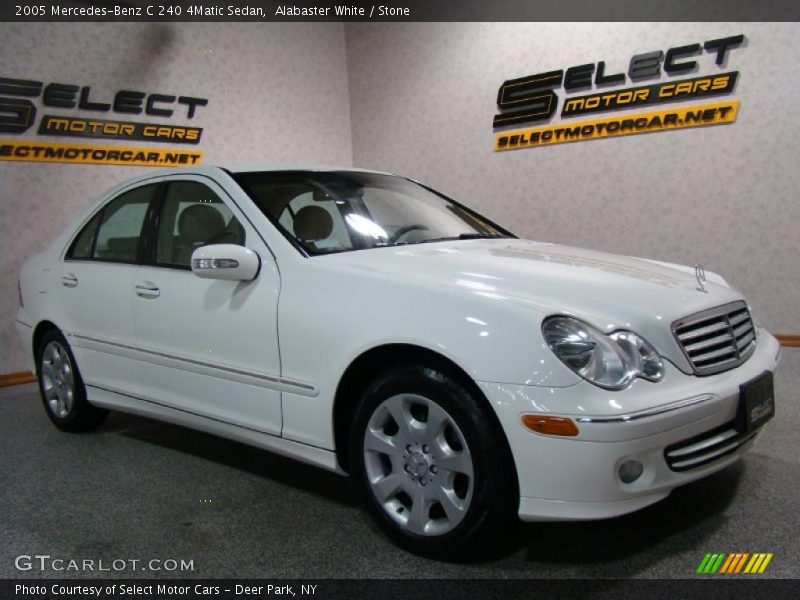 Alabaster White / Stone 2005 Mercedes-Benz C 240 4Matic Sedan