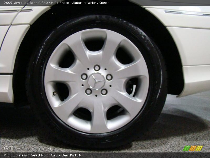 Alabaster White / Stone 2005 Mercedes-Benz C 240 4Matic Sedan