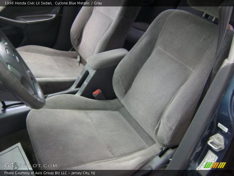 Cyclone Blue Metallic / Gray 1996 Honda Civic LX Sedan