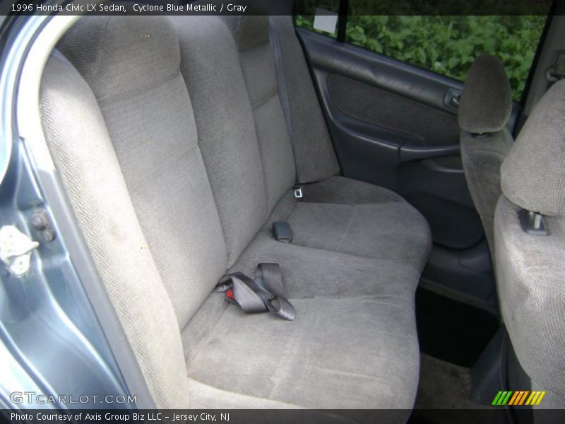 Cyclone Blue Metallic / Gray 1996 Honda Civic LX Sedan