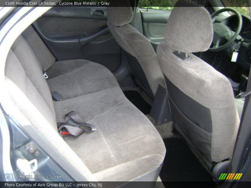 Cyclone Blue Metallic / Gray 1996 Honda Civic LX Sedan