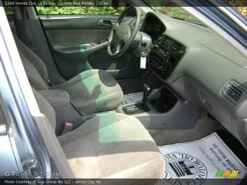 Cyclone Blue Metallic / Gray 1996 Honda Civic LX Sedan