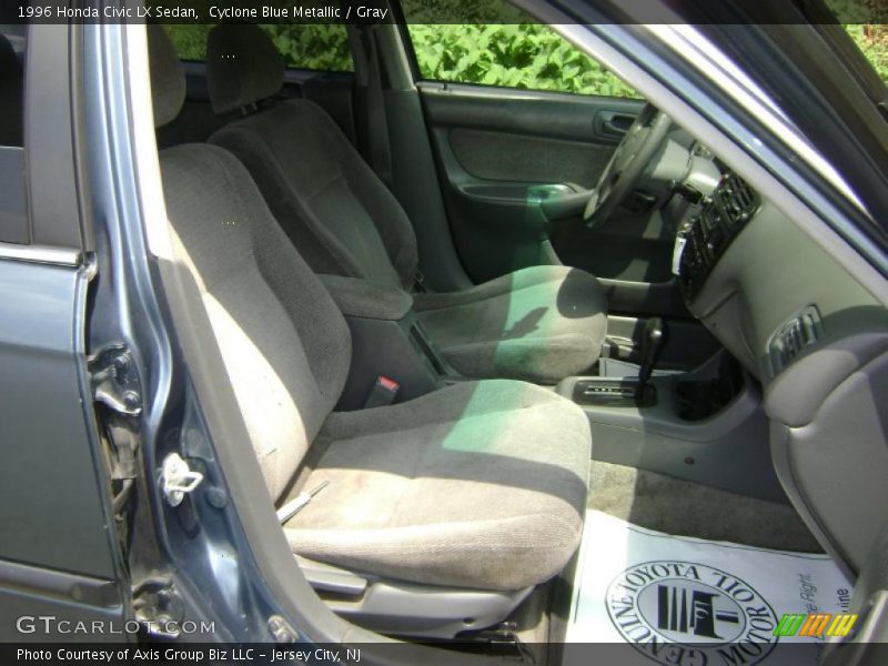 Cyclone Blue Metallic / Gray 1996 Honda Civic LX Sedan