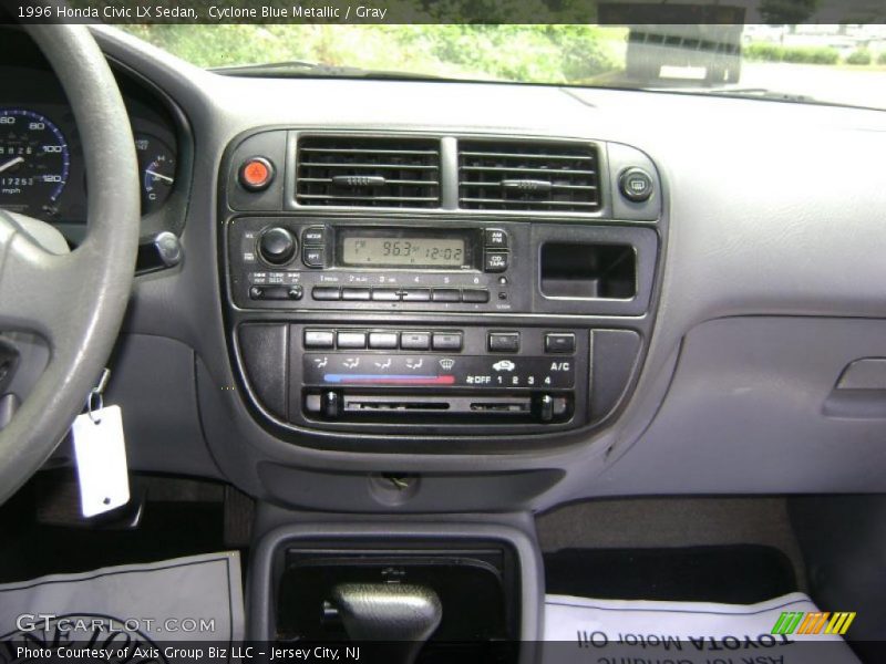 Cyclone Blue Metallic / Gray 1996 Honda Civic LX Sedan