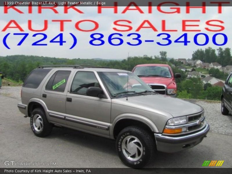 Light Pewter Metallic / Beige 1999 Chevrolet Blazer LT 4x4