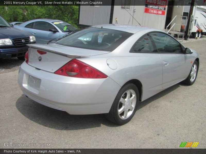 Silver Frost Metallic / Medium Graphite 2001 Mercury Cougar V6