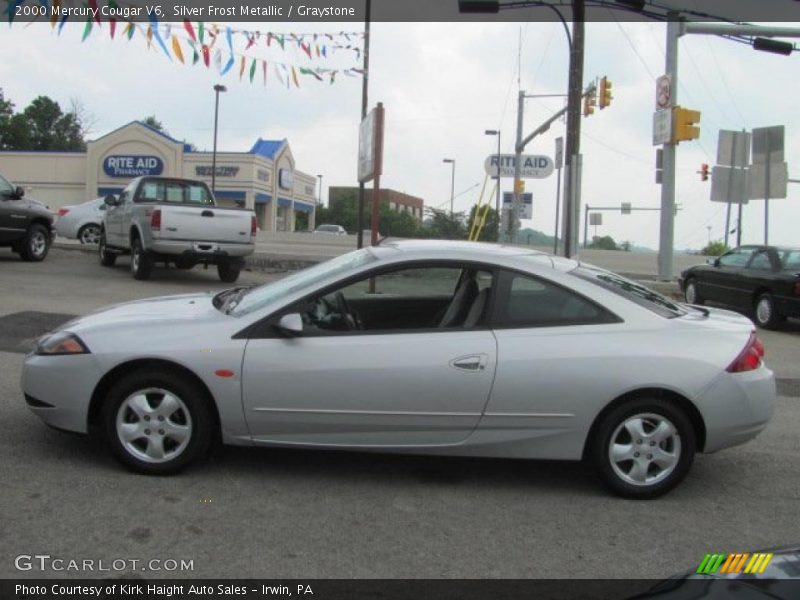 Silver Frost Metallic / Graystone 2000 Mercury Cougar V6
