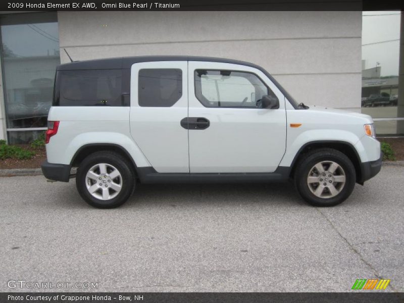 Omni Blue Pearl / Titanium 2009 Honda Element EX AWD