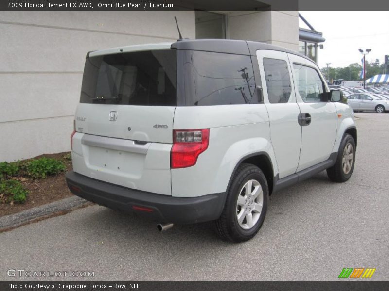 Omni Blue Pearl / Titanium 2009 Honda Element EX AWD