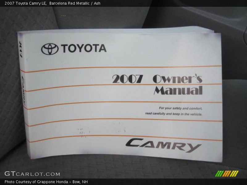 Barcelona Red Metallic / Ash 2007 Toyota Camry LE