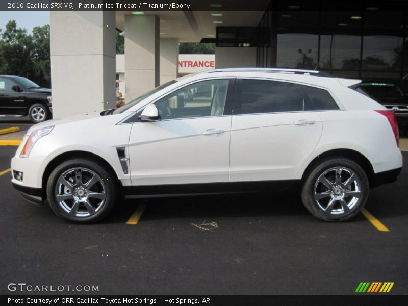 Platinum Ice Tricoat / Titanium/Ebony 2010 Cadillac SRX V6