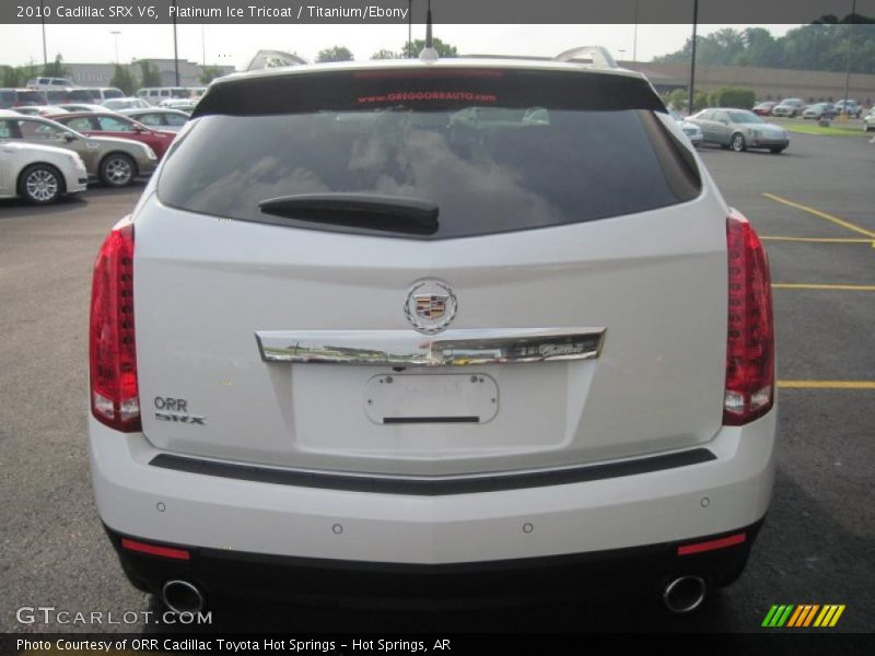Platinum Ice Tricoat / Titanium/Ebony 2010 Cadillac SRX V6