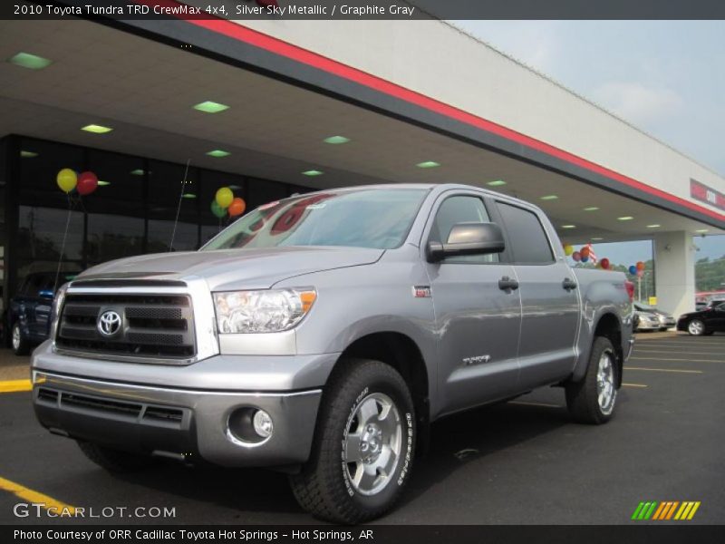 Silver Sky Metallic / Graphite Gray 2010 Toyota Tundra TRD CrewMax 4x4