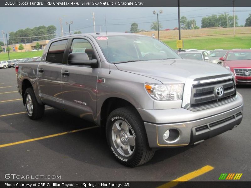 Silver Sky Metallic / Graphite Gray 2010 Toyota Tundra TRD CrewMax 4x4