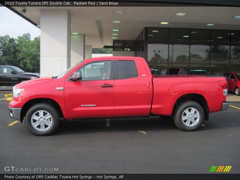 Radiant Red / Sand Beige 2010 Toyota Tundra SR5 Double Cab