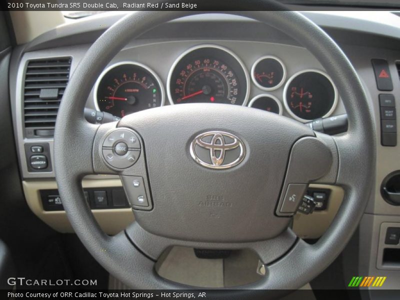 Radiant Red / Sand Beige 2010 Toyota Tundra SR5 Double Cab