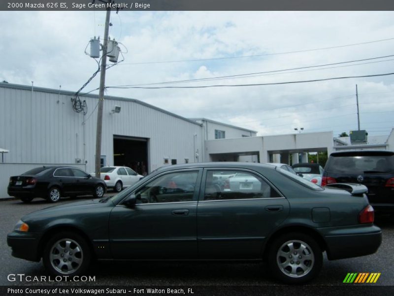 Sage Green Metallic / Beige 2000 Mazda 626 ES