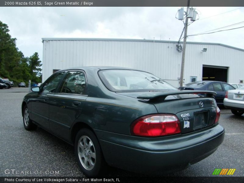 Sage Green Metallic / Beige 2000 Mazda 626 ES