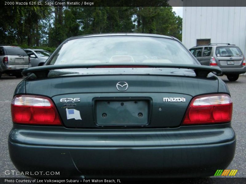 Sage Green Metallic / Beige 2000 Mazda 626 ES