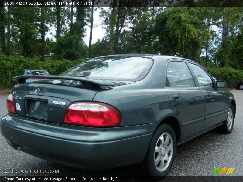 Sage Green Metallic / Beige 2000 Mazda 626 ES
