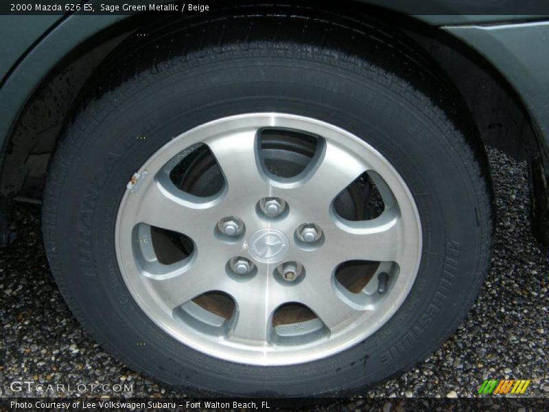 Sage Green Metallic / Beige 2000 Mazda 626 ES