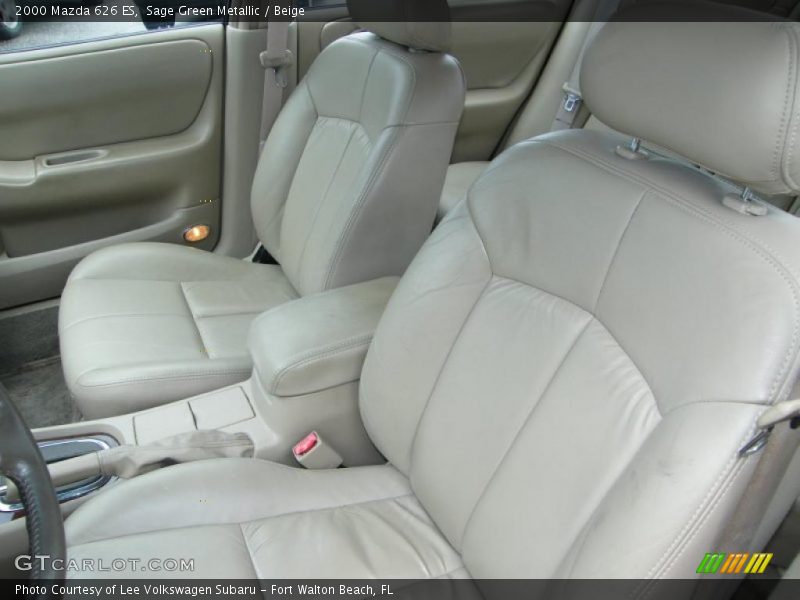 Sage Green Metallic / Beige 2000 Mazda 626 ES