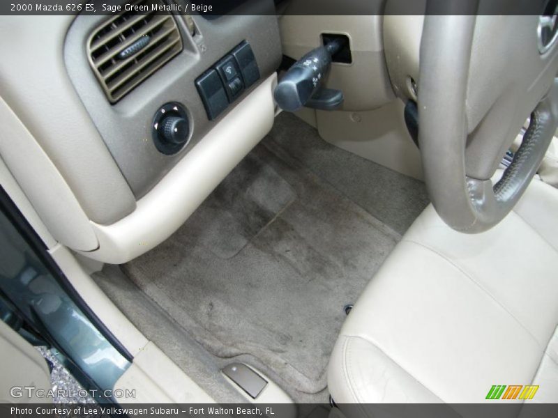 Sage Green Metallic / Beige 2000 Mazda 626 ES