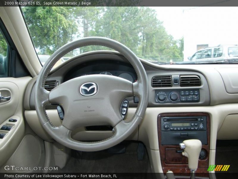 Sage Green Metallic / Beige 2000 Mazda 626 ES