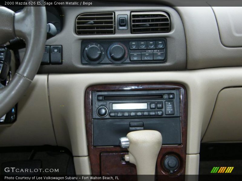 Sage Green Metallic / Beige 2000 Mazda 626 ES