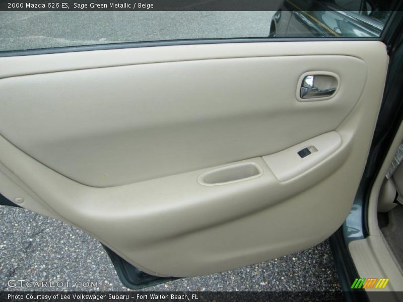 Sage Green Metallic / Beige 2000 Mazda 626 ES