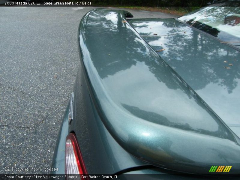 Sage Green Metallic / Beige 2000 Mazda 626 ES