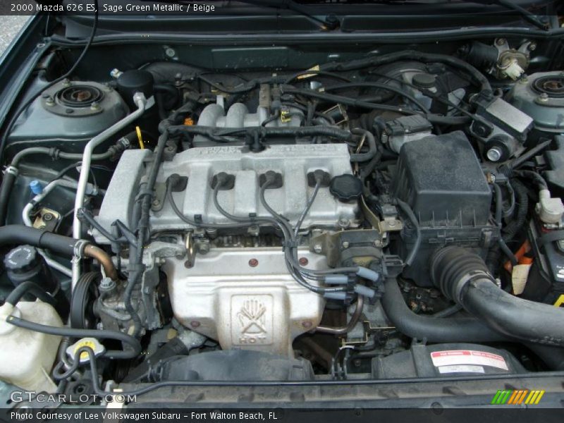 Sage Green Metallic / Beige 2000 Mazda 626 ES