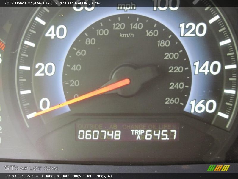 Silver Pearl Metallic / Gray 2007 Honda Odyssey EX-L