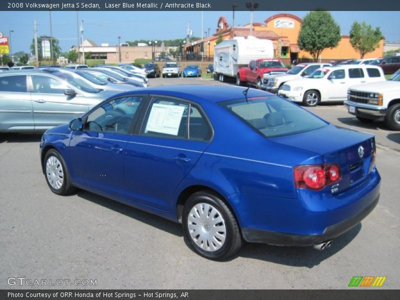 Laser Blue Metallic / Anthracite Black 2008 Volkswagen Jetta S Sedan