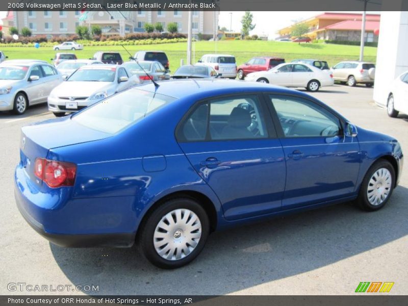 Laser Blue Metallic / Anthracite Black 2008 Volkswagen Jetta S Sedan