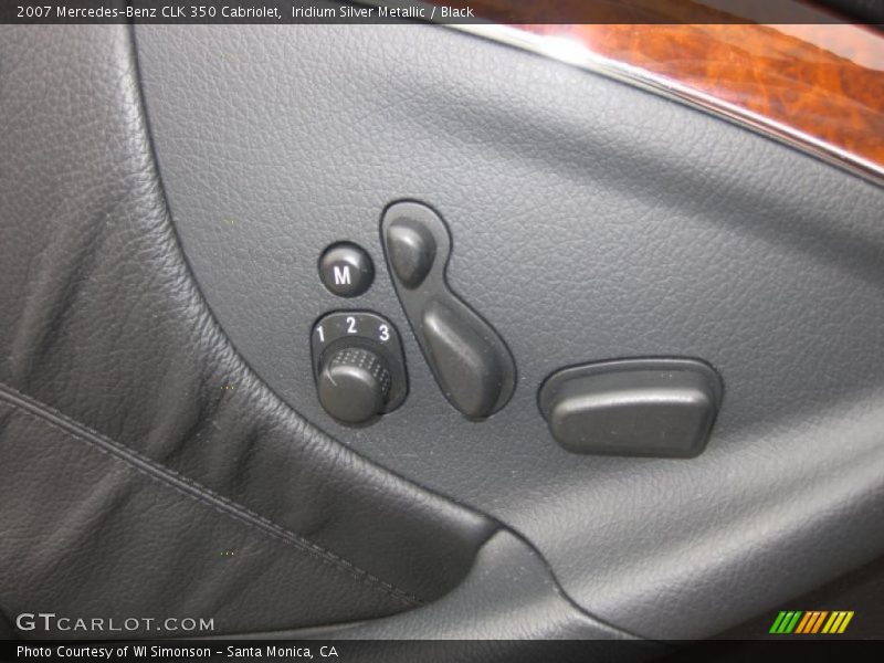 Iridium Silver Metallic / Black 2007 Mercedes-Benz CLK 350 Cabriolet