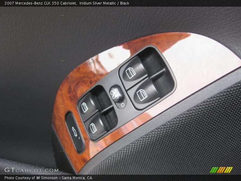 Iridium Silver Metallic / Black 2007 Mercedes-Benz CLK 350 Cabriolet