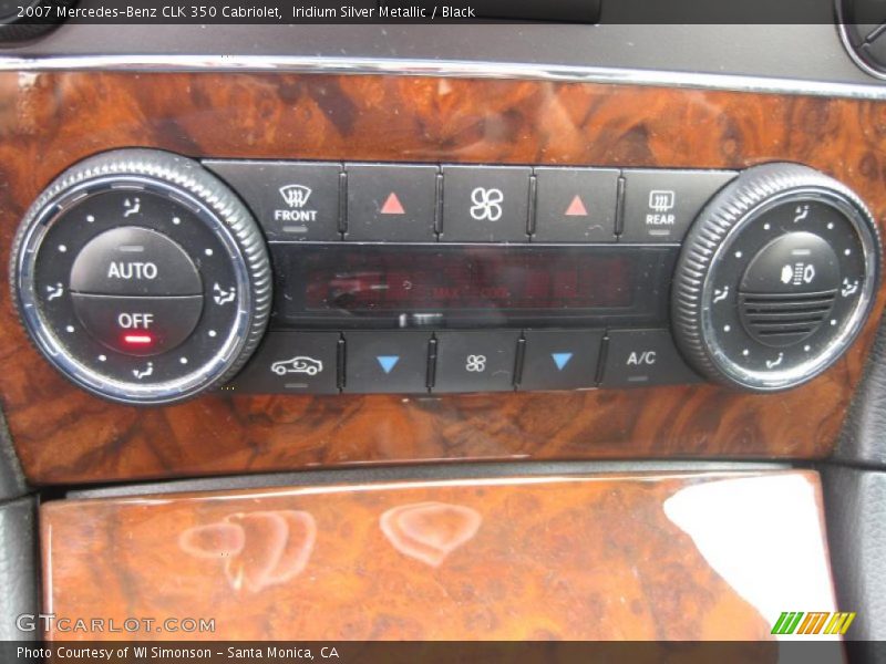 Iridium Silver Metallic / Black 2007 Mercedes-Benz CLK 350 Cabriolet