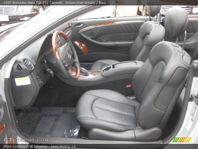Iridium Silver Metallic / Black 2007 Mercedes-Benz CLK 350 Cabriolet