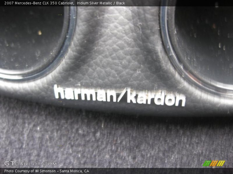 Iridium Silver Metallic / Black 2007 Mercedes-Benz CLK 350 Cabriolet