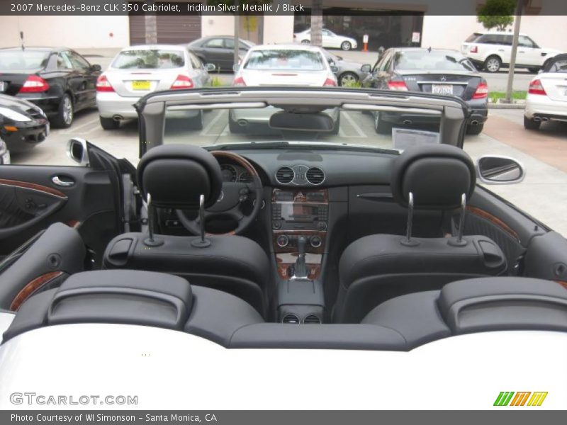 Iridium Silver Metallic / Black 2007 Mercedes-Benz CLK 350 Cabriolet