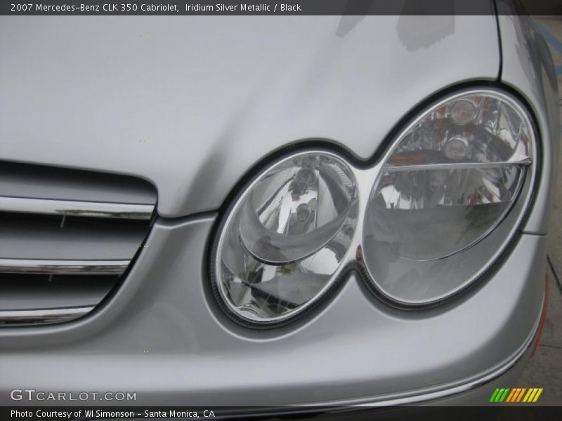 Iridium Silver Metallic / Black 2007 Mercedes-Benz CLK 350 Cabriolet