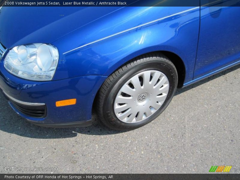 Laser Blue Metallic / Anthracite Black 2008 Volkswagen Jetta S Sedan