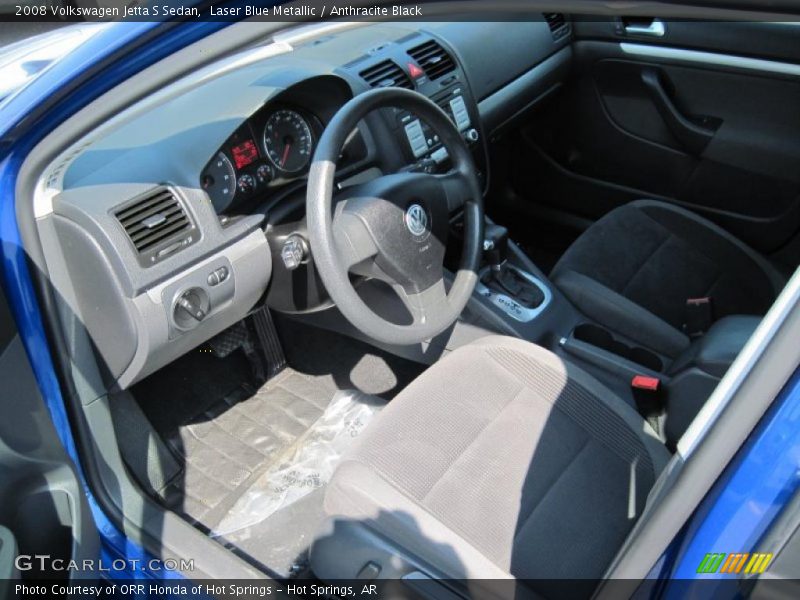 Laser Blue Metallic / Anthracite Black 2008 Volkswagen Jetta S Sedan